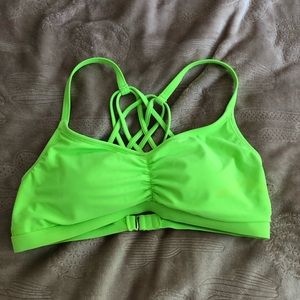 Green sports bra/bathing top